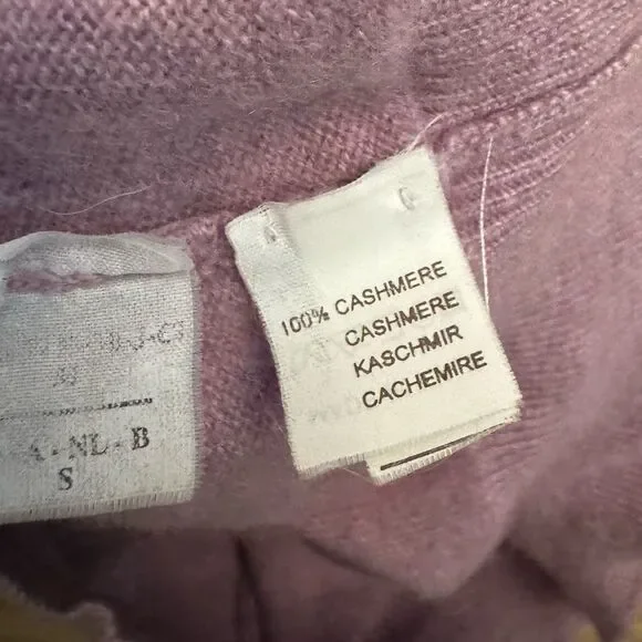 Brunello Cucinelli Size Medium Pink Purple Double Zipper Ruched Cashmere Sweater - Picture 14 of 14